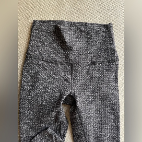Lululemon Wunder Under High-Rise Leggings In Luon Variegated Knit Black Size 2 - Picture 7 of 13